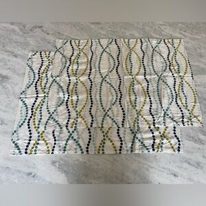 PAIR Vintage 1999 IKEA Hanna Parla Pillow Shams Pillowcase Standard Size Dots